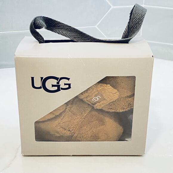 UGG Other - UGG Bixbee Infant Baby Shoes Slippers Small 6-12 Months Plush Fleece Booties